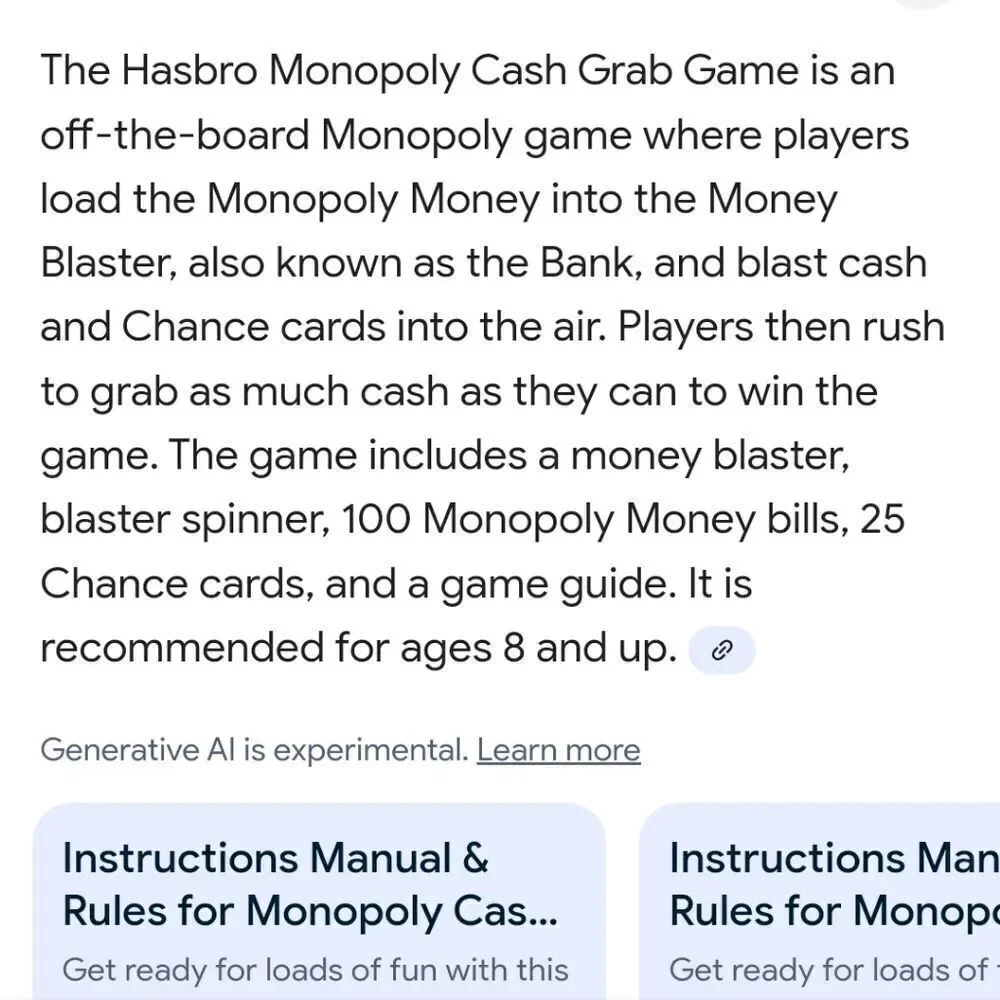 Monopoly battery operated cash grab game